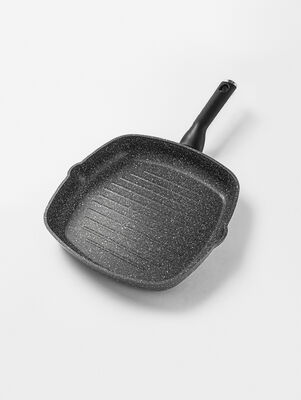 BIFERA CUADRADA PALMA 28 CM